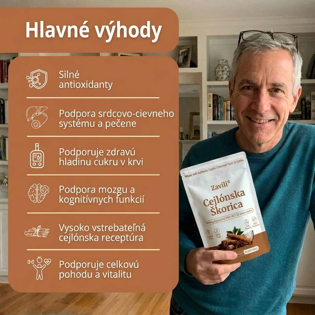 Cejlónska škorica, ekvivalent 7200 mg, s MCT olejom