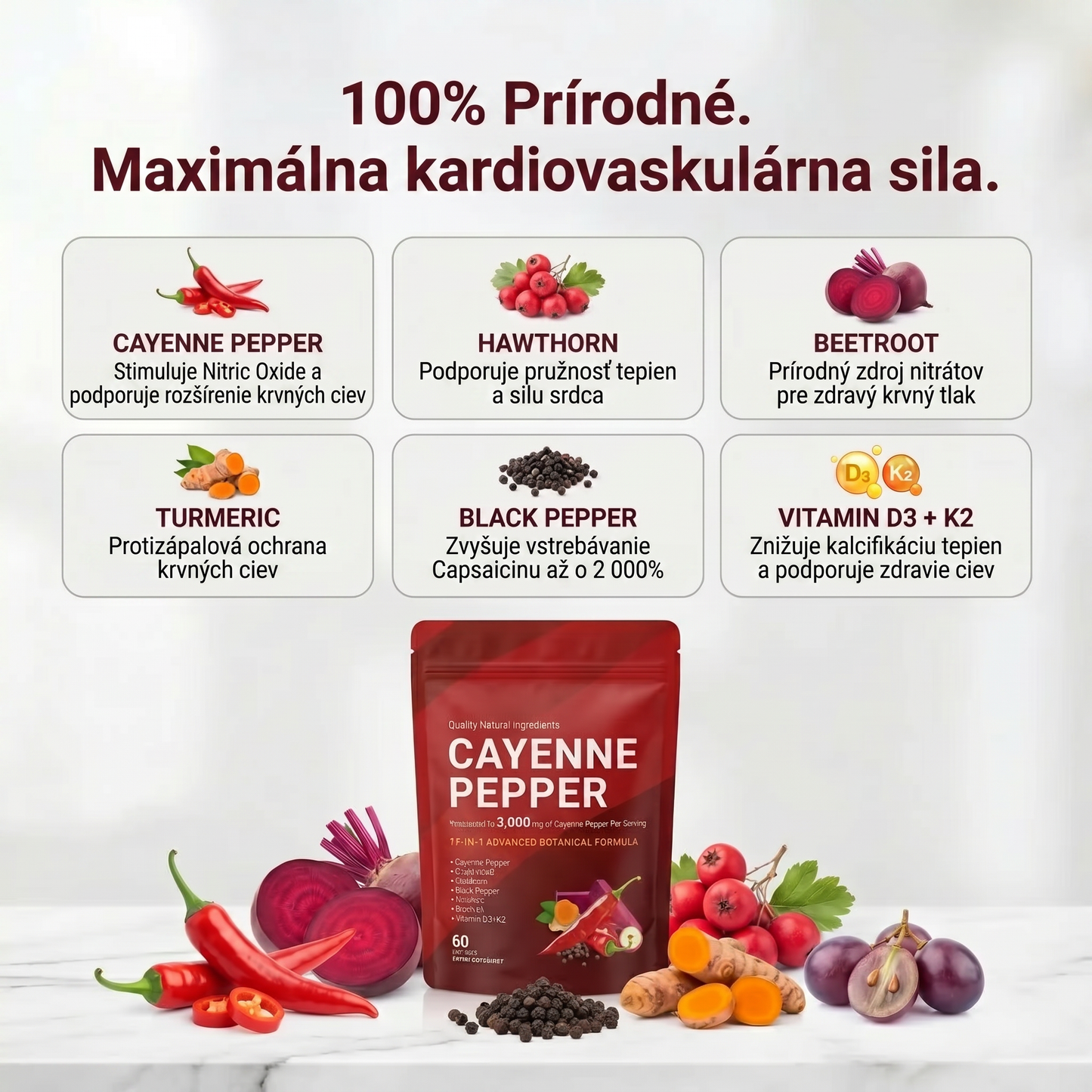 VIRZAV® Capsaicin Power – kapsuly s kajenským korením
