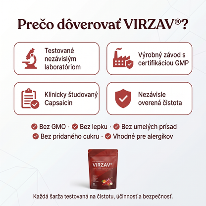 VIRZAV® Capsaicin Power – kapsuly s kajenským korením